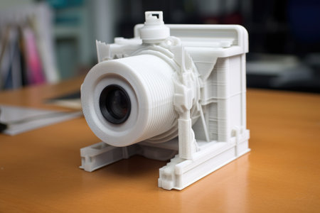 3d printed pinhole camera model, created with generative aiの素材