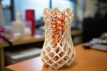 3d printer creating orthopedic splint, created with generative aiの素材