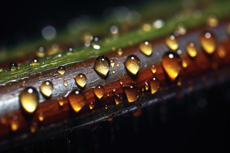 macro view of whetstone with water droplets, created with generative aiの素材