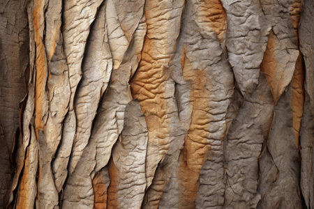 tree bark textures and patterns in natural light, created with generative aiの素材