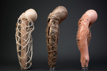 variety of 3d printed prosthetic attachments, created with generative aiの素材