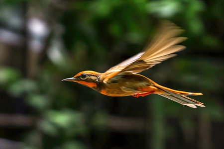 arrow flight captured in high-speed against a blurred background, created with generative aiの素材