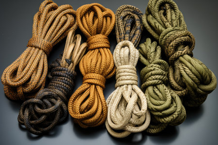 rope knots for various survival purposes, created with generative aiの素材