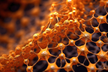 fractal patterns of nanoparticles aggregation, created with generative aiの素材