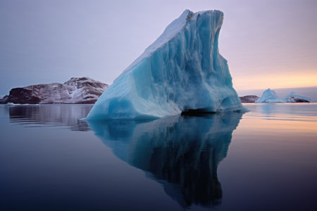 rare iceberg flip revealing hidden colors, created with generative aiの素材