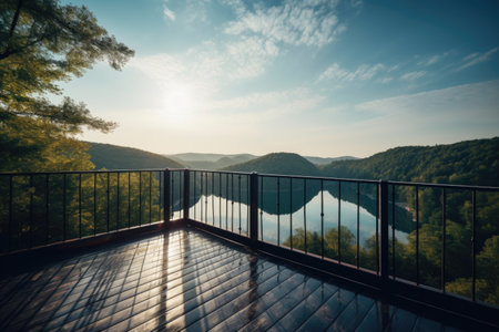 shot of a magnificent view outdoors, created with generative aiの素材