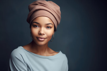 shot of a beautiful young woman in casualwear, created with generative aiの素材