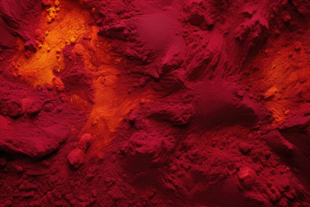 macro shot of a single dye powder grain in intense color, created with generative aiの素材