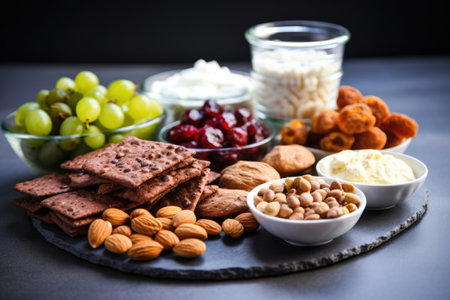 high protein snacks for elderly nutrition, created with generative aiの素材