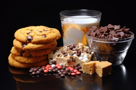 concept shot with unsaturated, saturated, and trans fats, created with generative aiの素材