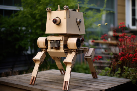 diy robot constructed according to open-source plans, created with generative aiの素材