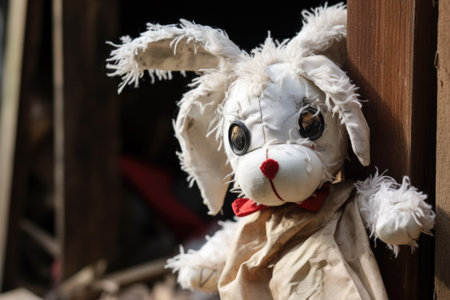 soft toy resembling a character from a family genre film, created with generative aiの素材