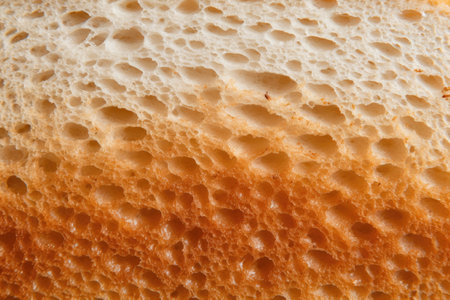 bread texture close-up after sandwich has been pressed, created with generative aiの素材