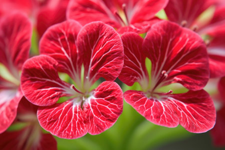 detailed macro shot of perennial geranium stamens, created with generative aiの素材