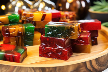 kwanzaa-themed handcrafted soap bars, created with generative aiの素材