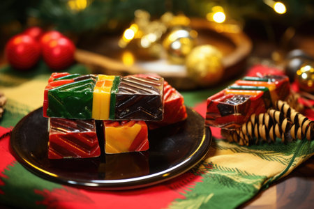 kwanzaa-themed handcrafted soap bars, created with generative aiの素材