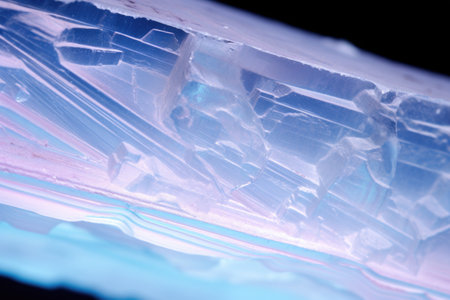 aerogel insulation material under microscope, created with generative aiの素材