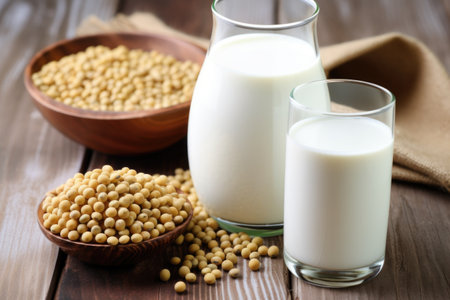 soy-allergy warning on a food package, created with generative aiの素材