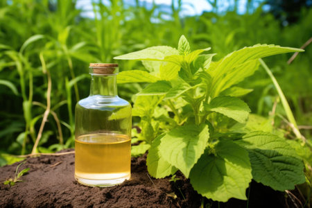homegrown tobacco juice as a natural insecticide, created with generative aiの素材