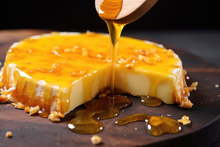 melting vegan cheese on a pizza peel, created with generative aiの素材