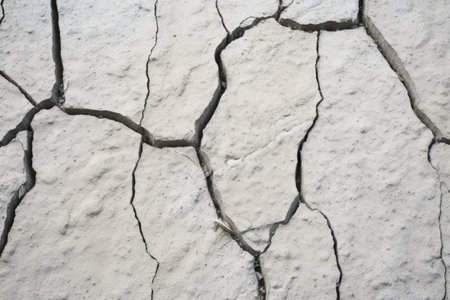 structural cracks on a concrete foundation, created with generative aiの素材