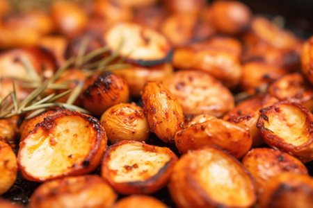 macro shot of a roasted chickpea, crisp detail, created with generative aiの素材