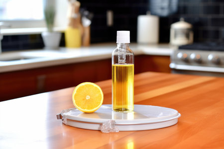 diy oven cleaner on kitchen counter, created with generative aiの素材