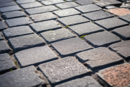 zoomed in image of tactile paving, created with generative aiの素材