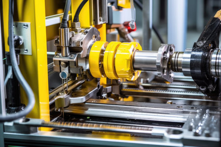 a hydraulic press forming a bike accessory, created with generative aiの素材