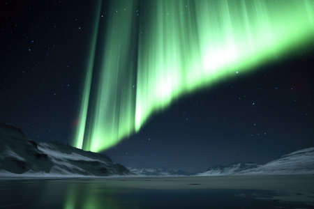 pulsar emitting visible light rays, created with generative aiの素材