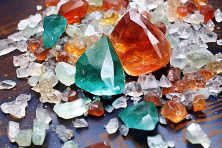 aftermath of a gemstone process, created with generative aiの素材
