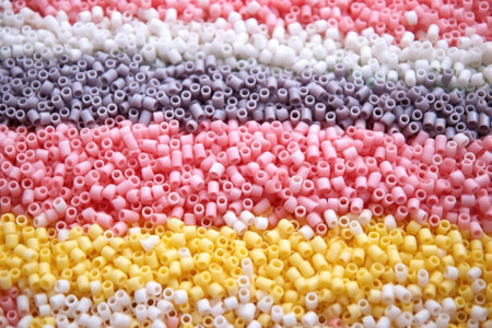 rubber bead textures on a rubber band, created with generative aiの素材