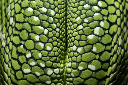 macro shot of a reptiles camouflage skin, created with generative aiの素材