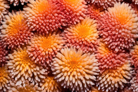 close-up of flower coral texture, created with generative aiの素材