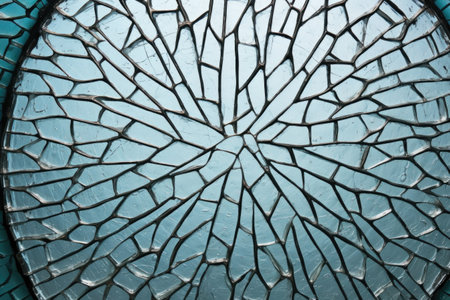 texture of a crackle glass bowl, created with generative aiの素材