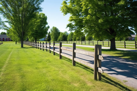 various types of fences separating different areas, created with generative aiの素材