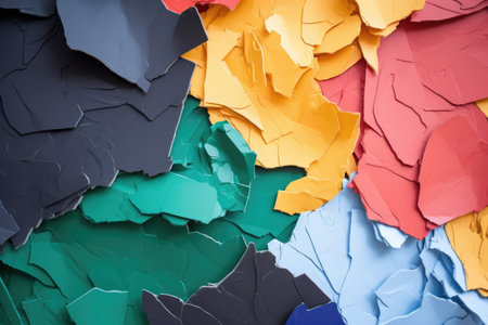 torn edges of construction paper, created with generative aiの素材