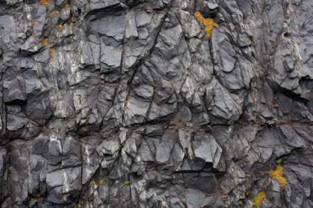 rugged volcanic rock surface, created with generative aiの素材