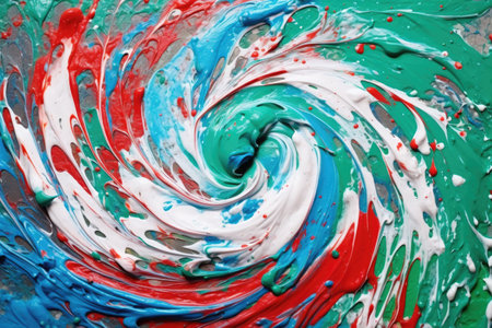 wet paint being stirred creates a swirl texture, created with generative aiの素材
