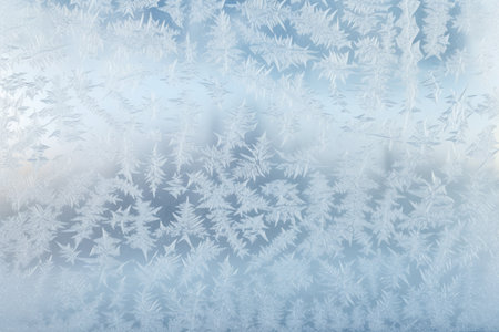 frosty pattern on frosted glass wallpaper, created with generative aiの素材