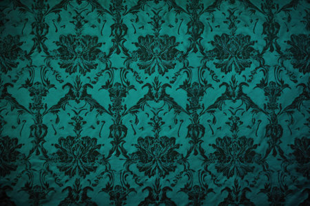 flocked velvet wallpaper in a deep color, created with generative aiの素材