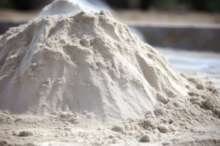 a pile of cement dust, created with generative aiの素材