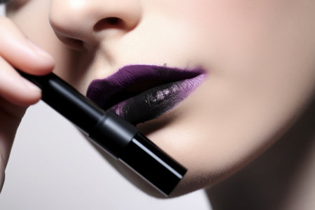 an eyeliner tube being filled with pigment, created with generative aiの素材