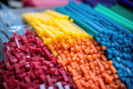 close up view of raw silicone material, created with generative aiの素材