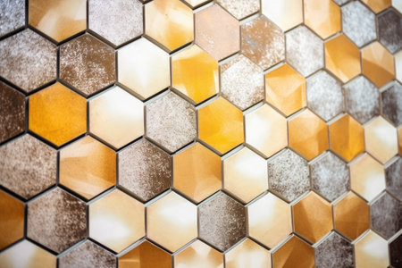 close-up of tiles texture at a factory, created with generative aiの素材