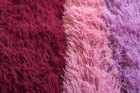 close-up of plush carpet fibers, created with generative aiの素材