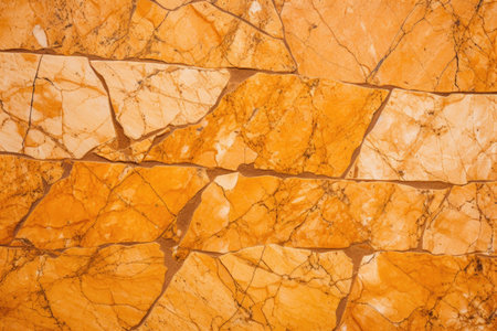 orange marble tile with distinct streaks, created with generative aiの素材