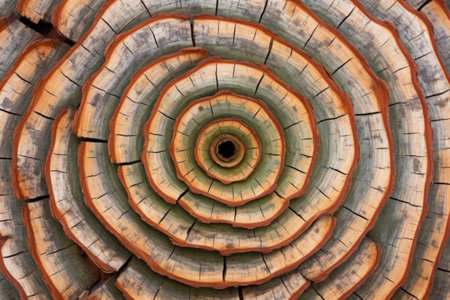 bark spirals of a eucalyptus tree, created with generative aiの素材