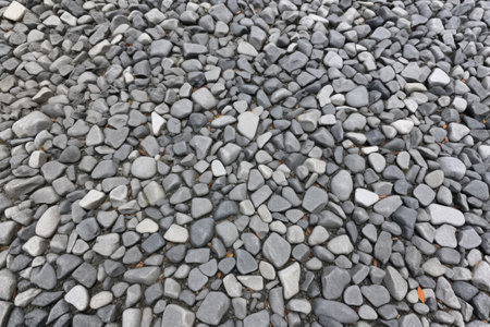 gravelly concrete road texture, created with generative aiの素材