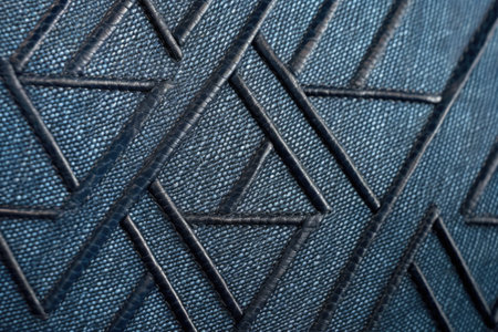 denim handbag texture in detail, created with generative aiの素材